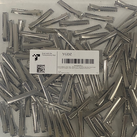 Other - 125 Silver alligator hair clips CRAFT PROJECT SUPPLY